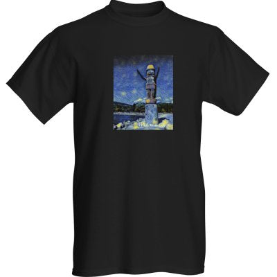 Ambleside Welcoming Figure West van Gogh - Black Short Sleeve T-Shirt