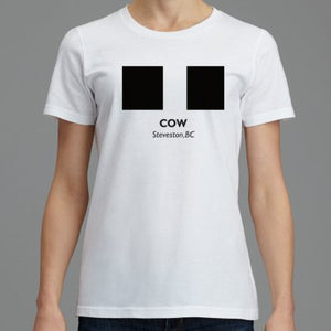 "COW" Steveston, BC - Women's White - Short Sleeve T-Shirt