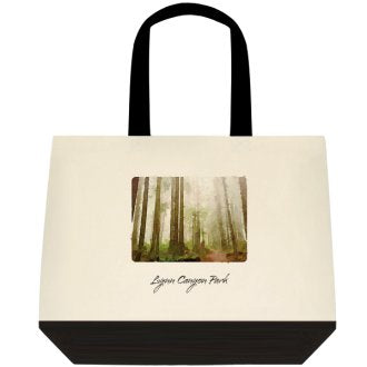 Lynn Canyon Park Two-Tone Deluxe Classic Cotton Tote Bags
