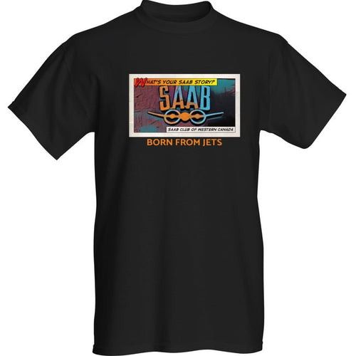 What's Your SAAB Story - Black - Short Sleeve T-Shirt