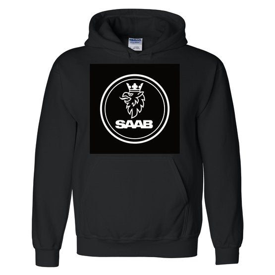 SAAB WHite Griffin - Gildan Hoodie