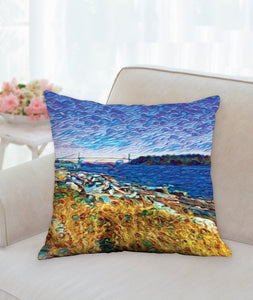 Walk to John Lawson Park - Purple van Gogh - Pillows